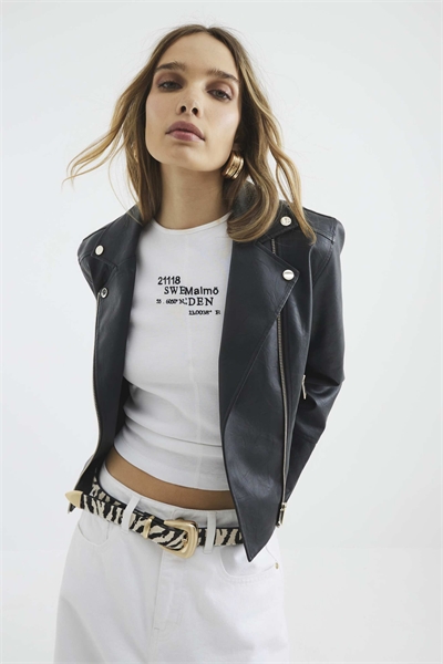 Куртка-косуха из искусственной кожи артикул 150905301