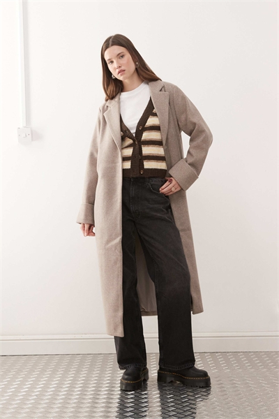 Макси-пальто под шерсть артикул 147664996