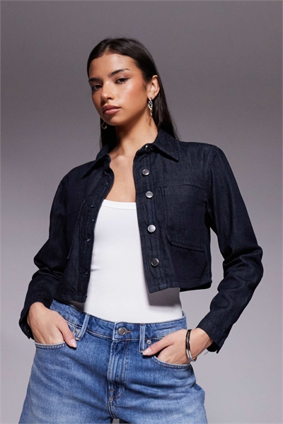 Укороченная джинсовая куртка co-ord артикул 153152626