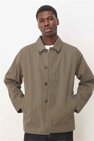 Короткая водонепроницаемая куртка Lorden в каменном/темно-синем клетчатом дизайне — STONE артикул 150171329