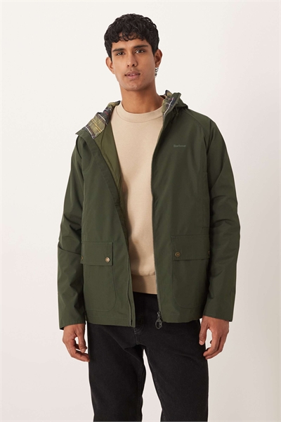 Водонепроницаемая куртка Domus с капюшоном, цвет шалфей/классический - DGREEN артикул 150171339