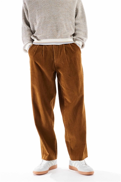 Брюки Adam из твила светло-коричневого цвета - BROWN артикул 150559190