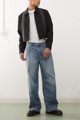 Джинсы в стиле скейтбординга артикул 142742237