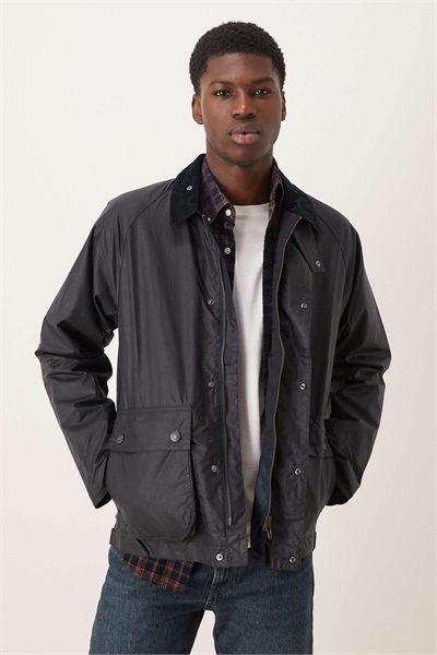 Современная куртка Bedale из вощеной ткани темно-синего цвета — NAVY артикул 146696555