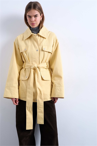 Хлопковая рубашка-куртка с 4 карманами и стеганой подкладкой артикул 149594159