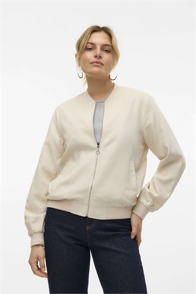 Бомбер бежевого цвета артикул 143520296