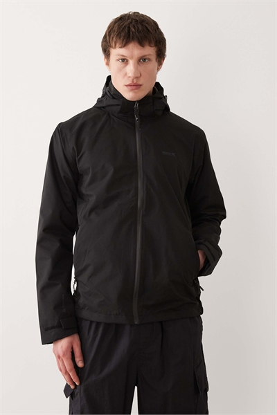 Водонепроницаемая куртка с капюшоном из дуба черного цвета артикул 154920845