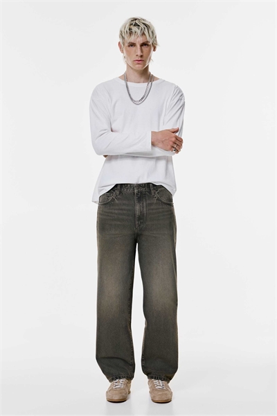 Джинсы-багги артикул 151556731