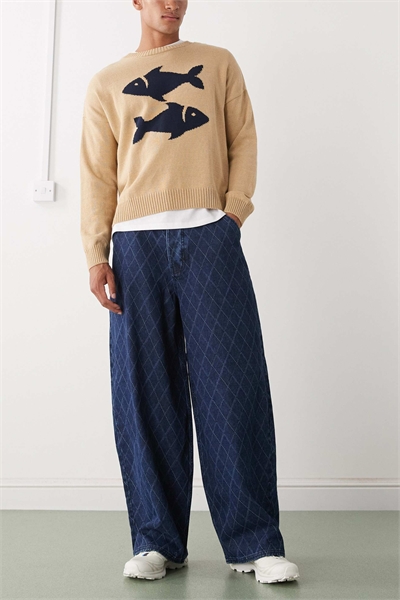 X006 Джинсы XL с широкими брючинами артикул 148410110