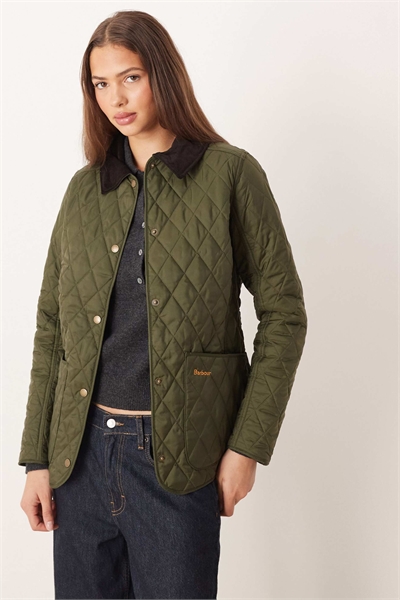 Куртка Annandale с ромбовидной стежкой и воротником из шнурка, оливкового цвета артикул 127435542