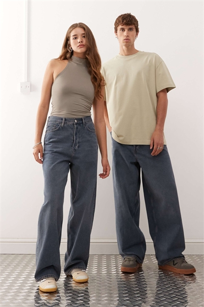 Джинсы Astro унисекс с низкой посадкой и свободным кроем артикул 149514605