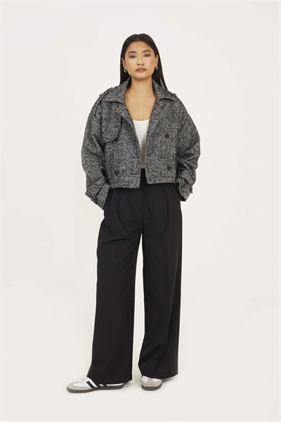 Пиджак из искусственной шерсти с двойной застежкой артикул 151391894