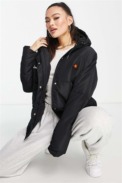 Пуховик черного цвета артикул 102384627