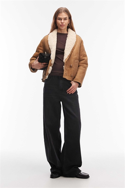 Шерстяное пальто из замши Charlton артикул 150231956