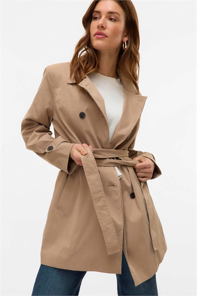 Тренч из серебристого меха норки артикул 156214479