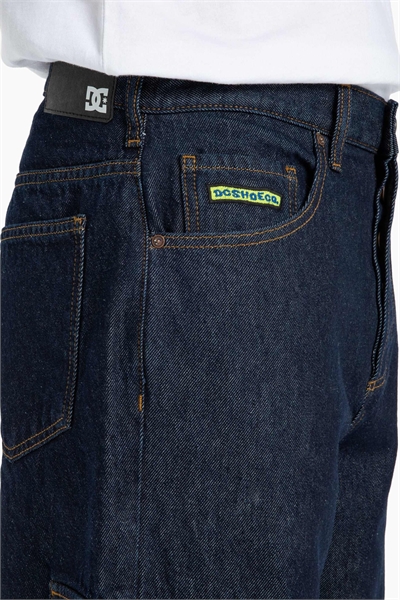 Рабочие джинсы-карго из джинсовой ткани свободного кроя артикул 150410954