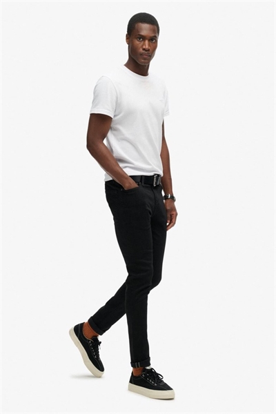 Винтажные узкие джинсы черного цвета с эффектом «яд» артикул 153225848