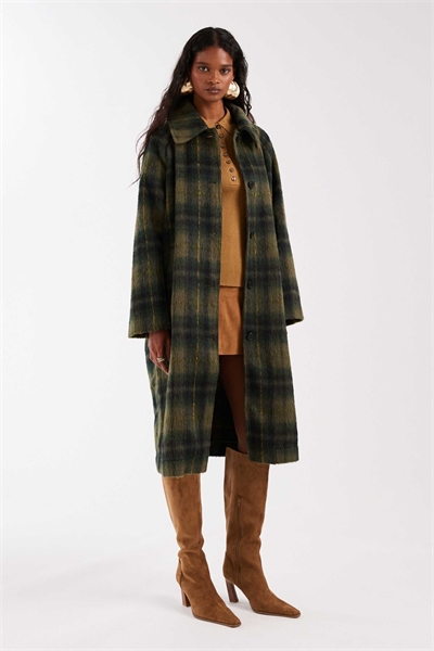 Макси-пальто с эффектом ворсистой шерсти артикул 151739418