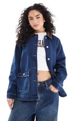 Джинсовая куртка с шнурком артикул 141663980