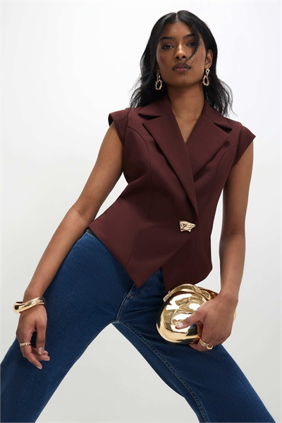 Жилет из твила с короткими рукавами артикул 156300049