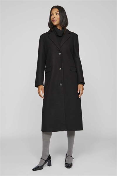 Пальто черного цвета артикул 155096560