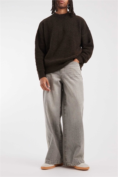 Джинсы свободного кроя с боковыми вставками артикул 144211860