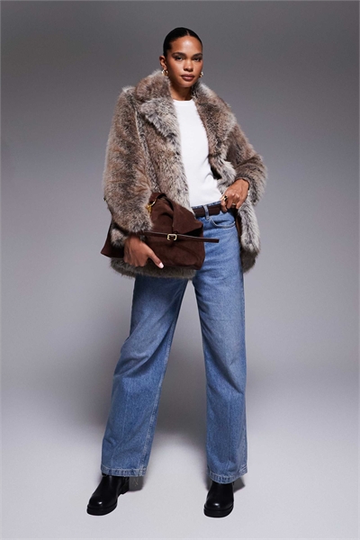 Шерстяное пальто средней длины артикул 152832952