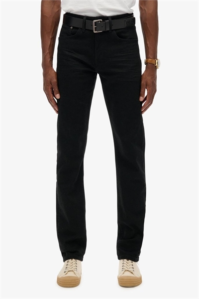 Винтажные узкие джинсы прямой посадки черного цвета артикул 131009574