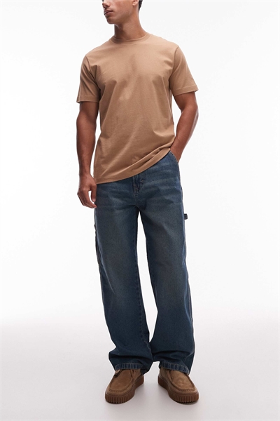 Джинсы-кэрппентры с широкими брючинами от Stevensville артикул 149430311