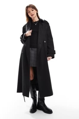 Тренч с длинным покроем артикул 147787563