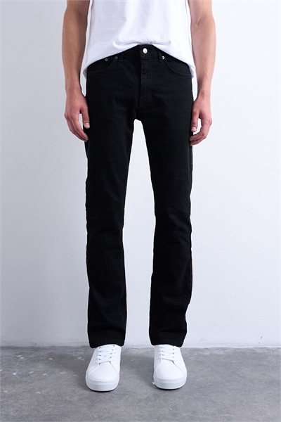 Джинсы-стрич с зауженным кроем артикул 147760470