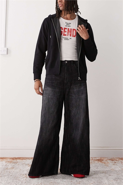 Джинсы-скэйтеры Rad с очень широкими брючинами артикул 150498351