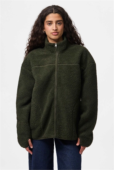 Тедди-куртка в цвете «лесная ночь» артикул 155101413