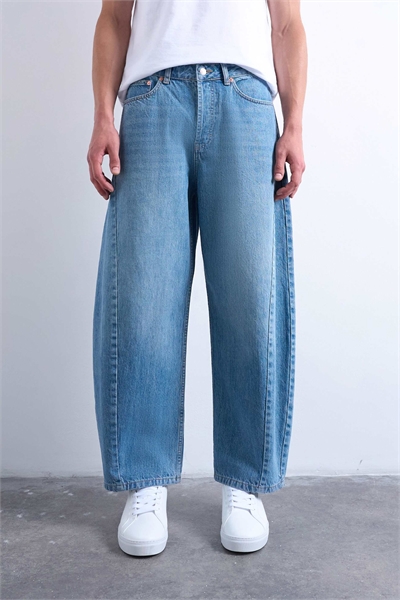 Джинсы с жестким поясом артикул 147763438