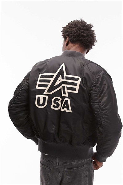 Куртка-бомбер MA-1 с логотипом на спине в стиле «дистресс» артикул 149593315