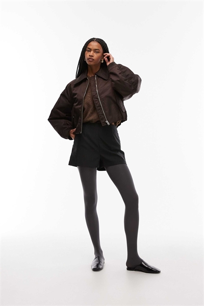 Куртка-бомбер на молнии с утеплённым воротником артикул 149319242