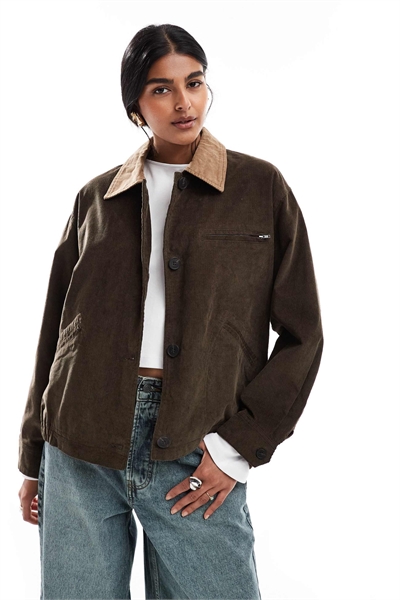 Куртка с воротником из шнурка артикул 146837858