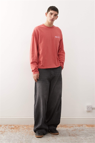 Джинсы XL с расклешенными штанинами артикул 152419724