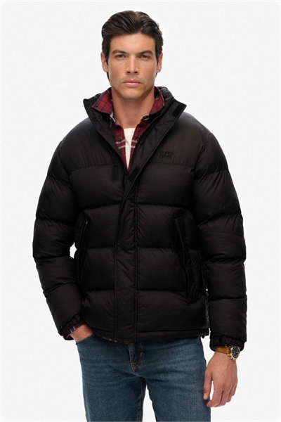 Техническая куртка без капюшона с утеплителем, черного цвета артикул 151617518