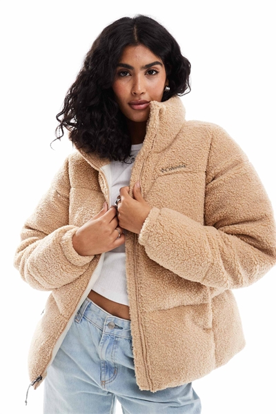 Куртка-пуховик Puffect из шерпы артикул 134822062