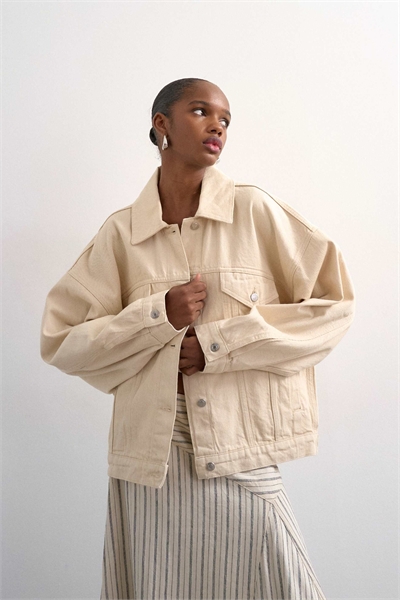 Джинсовая куртка-баллон артикул 155003049