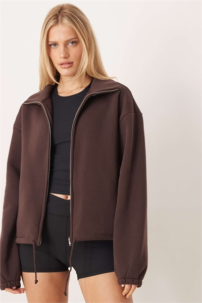 Мягкий ворсистый свитер с застежкой-молнией из флиса бордового цвета артикул 152935093