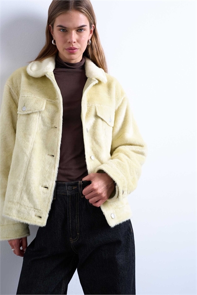 Куртка-тракер в стиле вестерн из искусственного меха артикул 147470833