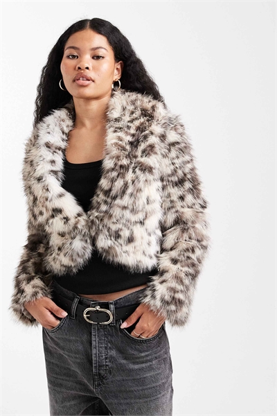 Шаль-пальто из искусственного меха артикул 151897800