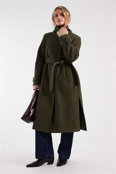 Классический пальто-воронка артикул 150075370