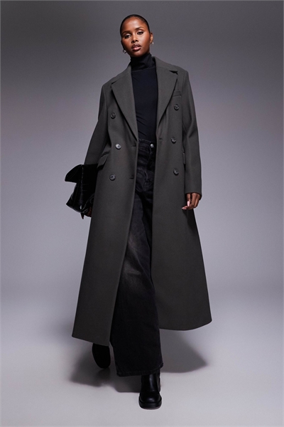 Пальто на пуговицах с индивидуальным покроем артикул 151898647