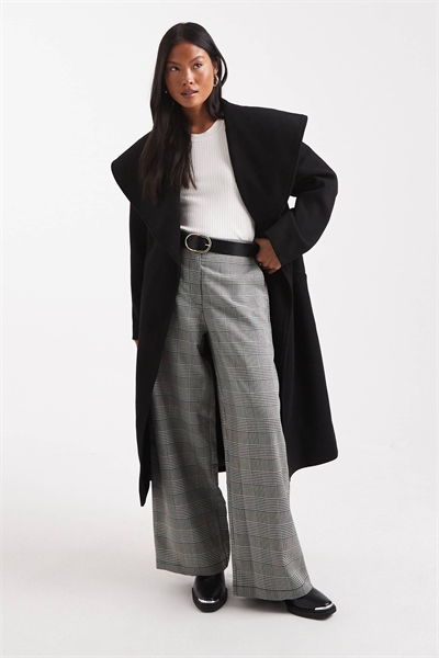 Классическое пальто с запахом артикул 143498116