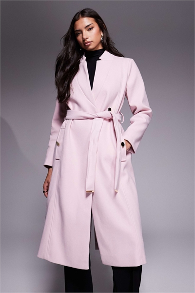 Пальто-халат с поясом артикул 153281965