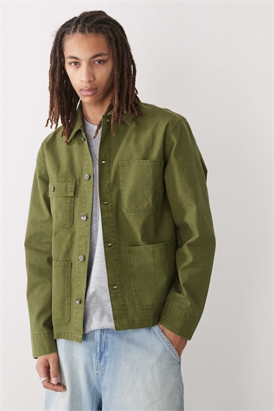 Тканая куртка зеленого цвета артикул 147663758