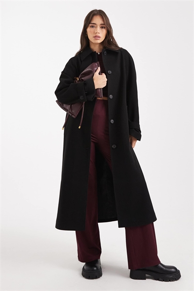 Пальто-кардиган с длинным покроем артикул 142205776